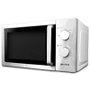 Grunkel MW-20INOX Microondas de Encimera 20 Litros 700W con Función Grill y Descongelación, Acero Inoxidable, Color Plata